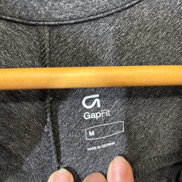 GAP Black Utility Jacket with Open Front and Slim Fit - Picture 3 of 4